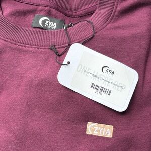 Zyia Active Pinot Ridgetop Crewneck Sweatshirt/Sweater Size Large